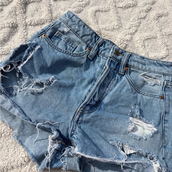 H&M Ripped Jean Shorts - Picture 6 of 7